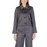 Jacqueline De Yong Gray Polyester Blazer -   -  Jacqueline De Yong.